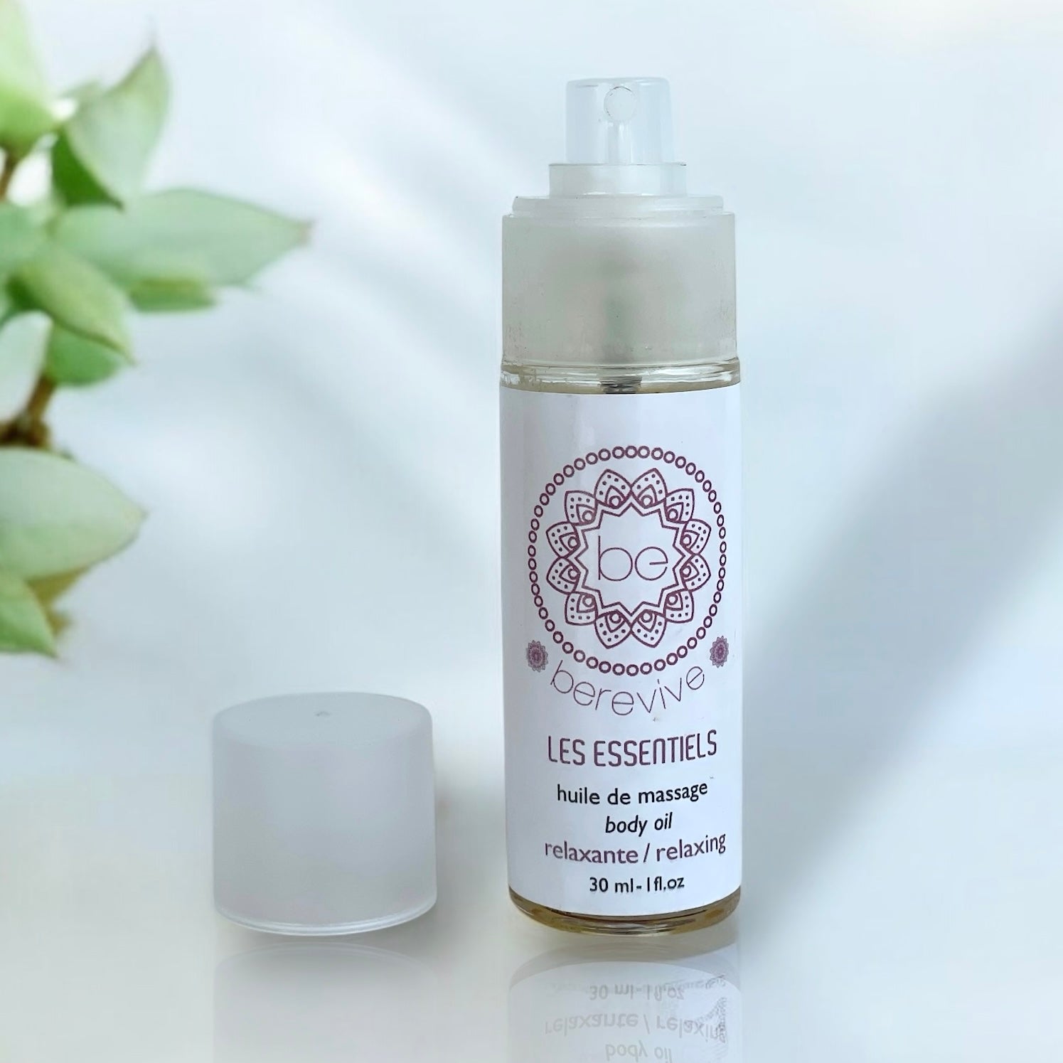 huile de massage relaxante aux huiles essentielles Berevive