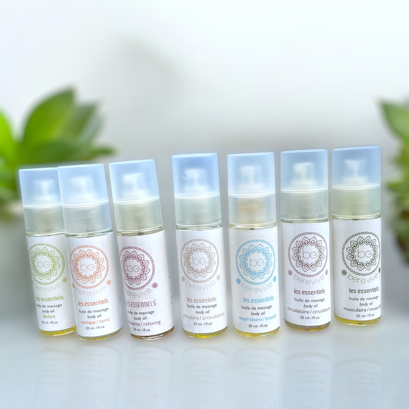 Les 7 huiles de massage Berevive